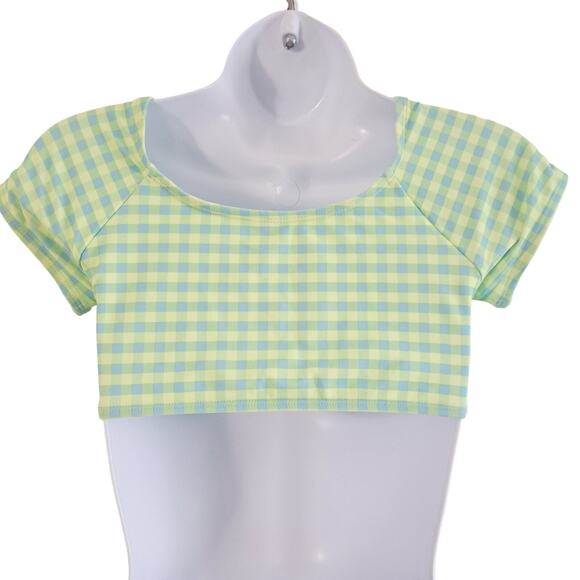 Old Navy Gingham Bathing Suit Top - Picture 5 of 6